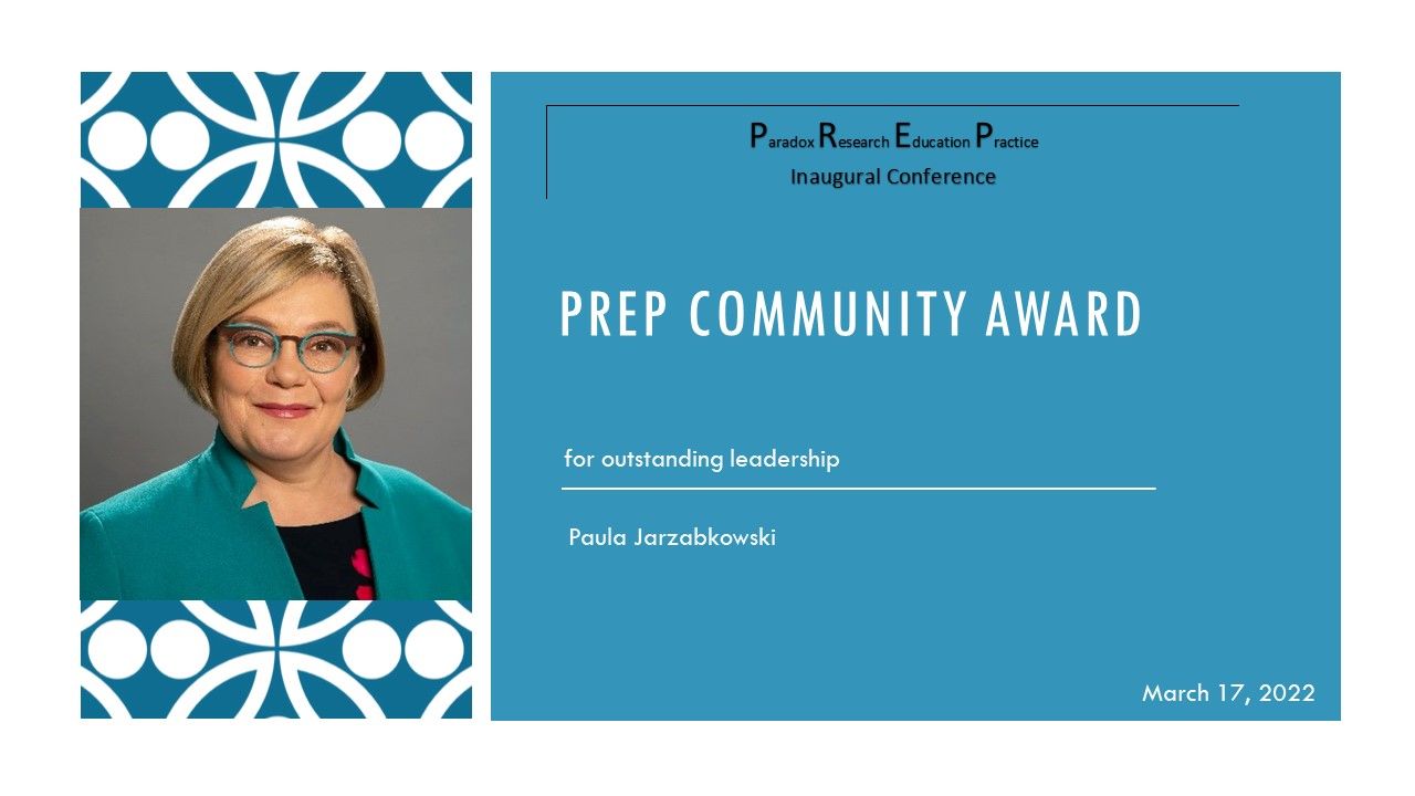 Professor Paula Jarzabkowski receives prestigious Academy of Management award