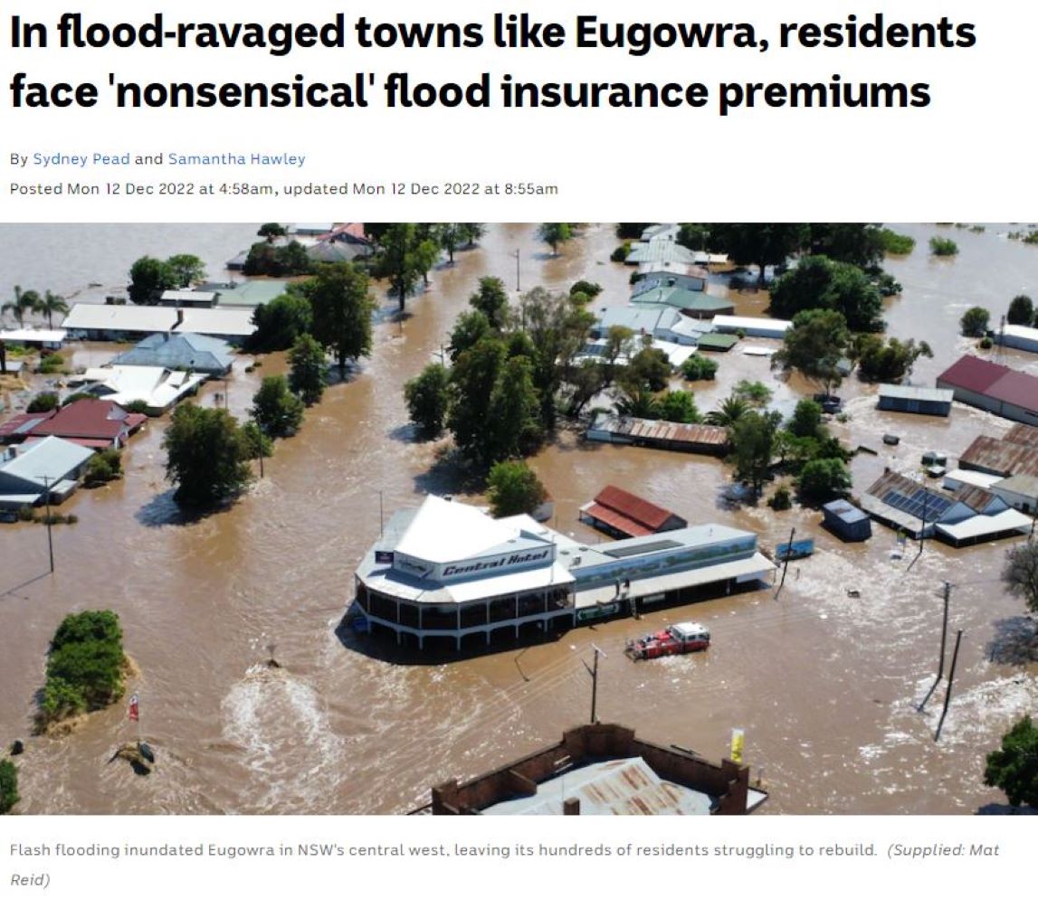 ABC Interview with Professor Paula Jarzabkowski on Eugowra floods and the impact on insurance premiums